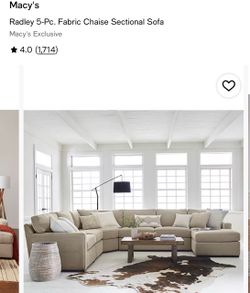 Macys Sofa section