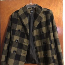 Coat Green With Black 