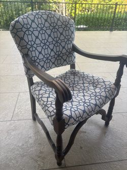 Antique scoop chair, with new upholstery