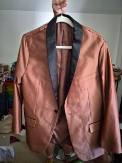 Satin Brown Suit Jacket