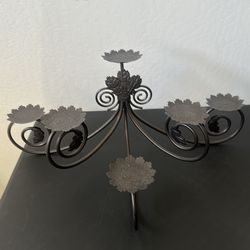PartyLite Hearthside Leaf Viking Scrollwork Candelabra
