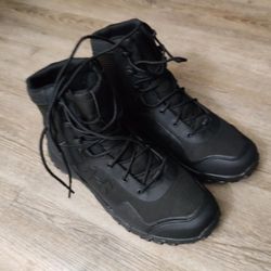 Under Armour Black Men's Valsetz Tactical Boots (Size: 10) For Sale 