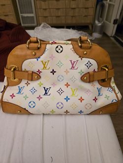 AUTHENTIC  LOUIS VUITTON Monogram Multicolor Claudia in White — 2010