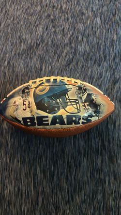 Signed Brian urlacher football Chicago bears legend