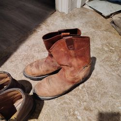 Size 11 And a Half Work Boots/ Used 