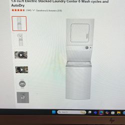 Whirlpool Stacked Laundry Center 