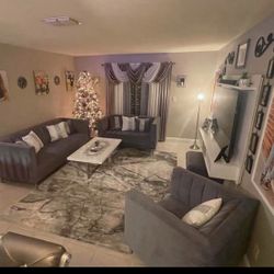 Living Room Set With Coffee And End Tables