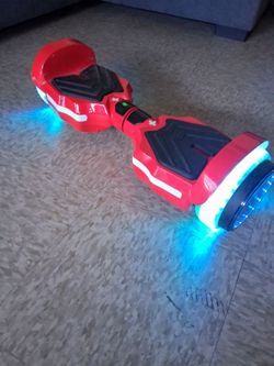Red Hoverboard with LED Wheel Lights