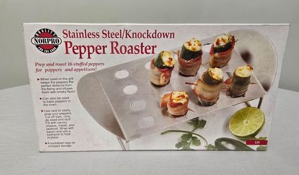 Norpro Stainless Steel Knockdown Pepper Roaster for Jalapeno Poppers