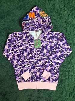 Light Purple Bape Hoodie
