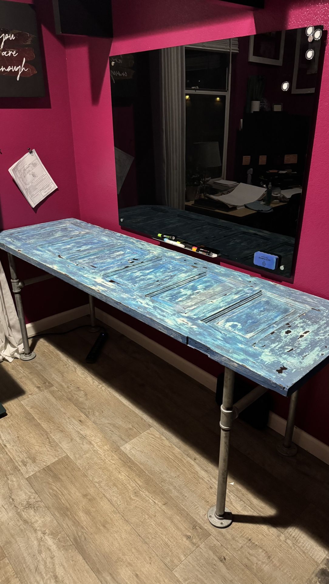 **FREE** 79”W Refurbished Door Table / Desk