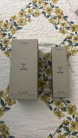 Salt & Stone Santal & Vetiver Body Wash and Lotion Set