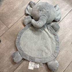 Gray Elephant Plush Baby Play Mat