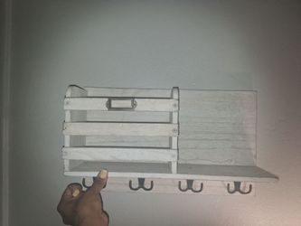 Rustic Farmhouse Mail Organizer & Key Holder Wall Mount