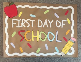 Custom First Day of School Banner