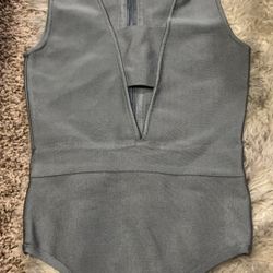 Grey Miss Lola Bodysuit 