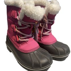 Kids Pink Waterproof Boots