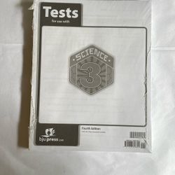 Science Three Tests Fourth Edition BJU Press