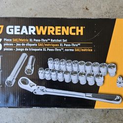 Gearwrench Pass Thru Ratchet Socket Set