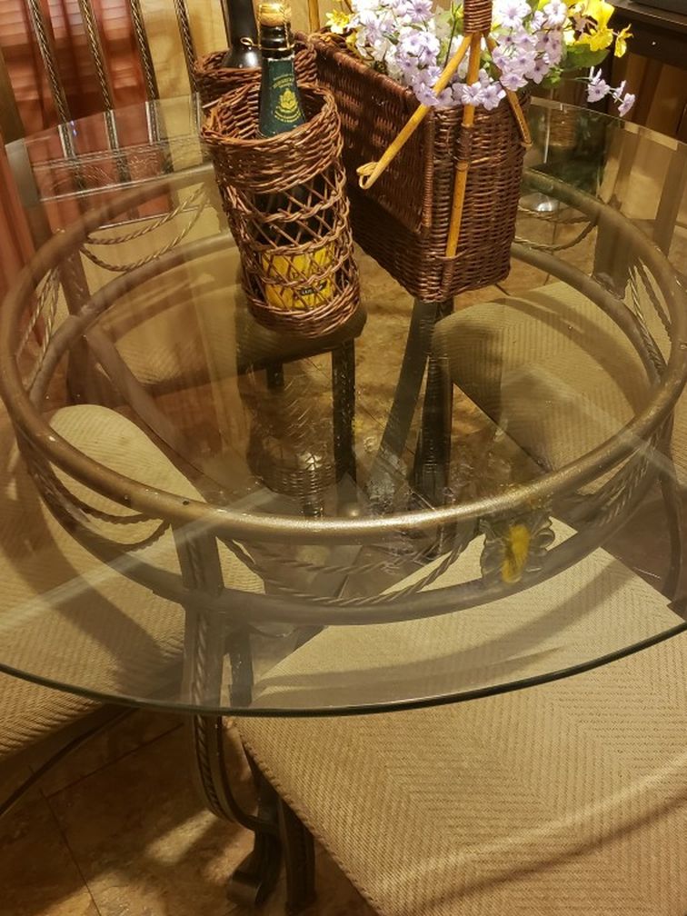 Glass Table Set