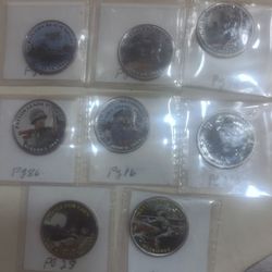 Ww2 Colorized Commemerative Half Dollars