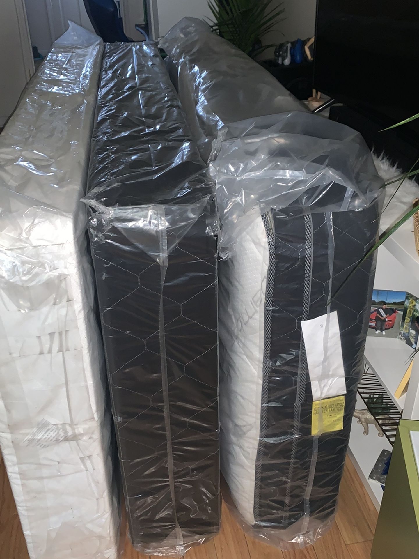 Twin Size Mattress With Two Box Springs