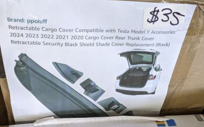 2020-2022 Tesla Model y Retractable Trunk Cargo Cover. 