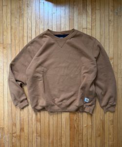 Vintage Carhartt J154 Carhartt BRN Thermal Crewneck Sweatshirt Heavyweight Sz.XL
