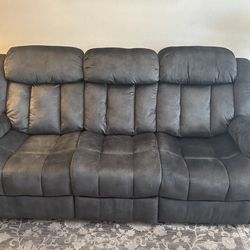Dark gray sofa