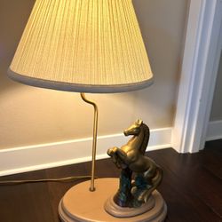 Vintage Ceramic Horse Lamp