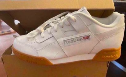 Reebok Classic White Leather Sneakers Gum Sole