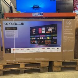 65 “ LG smart 4K EVO OLED HDR 144HZ C5 65C5 TV 