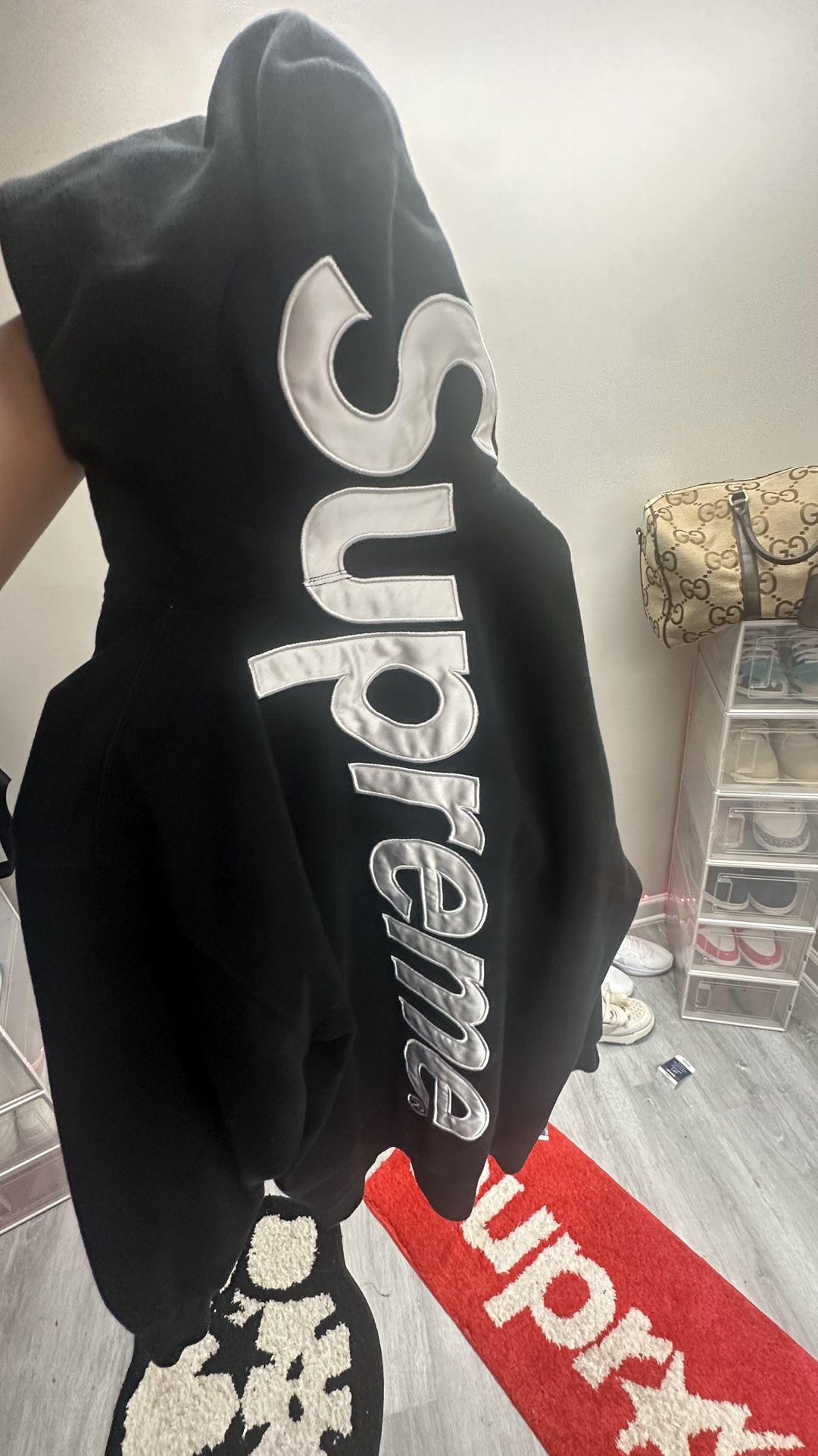 supreme hoodie Large