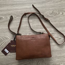 Oak & Tan Vilenca Leather Purse / Clutch 