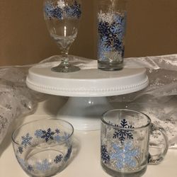 Christmas/Snowflake glassware