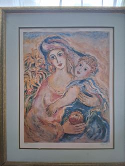 Authentic Painting.      Mother of love