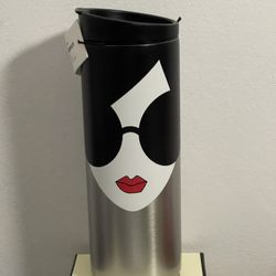 Alice & Olivia to go black  Grey Starbucks tumbler 16 oz New APAC Exclusive