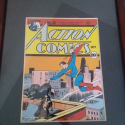 Superman 1940 Action Comic Poster 