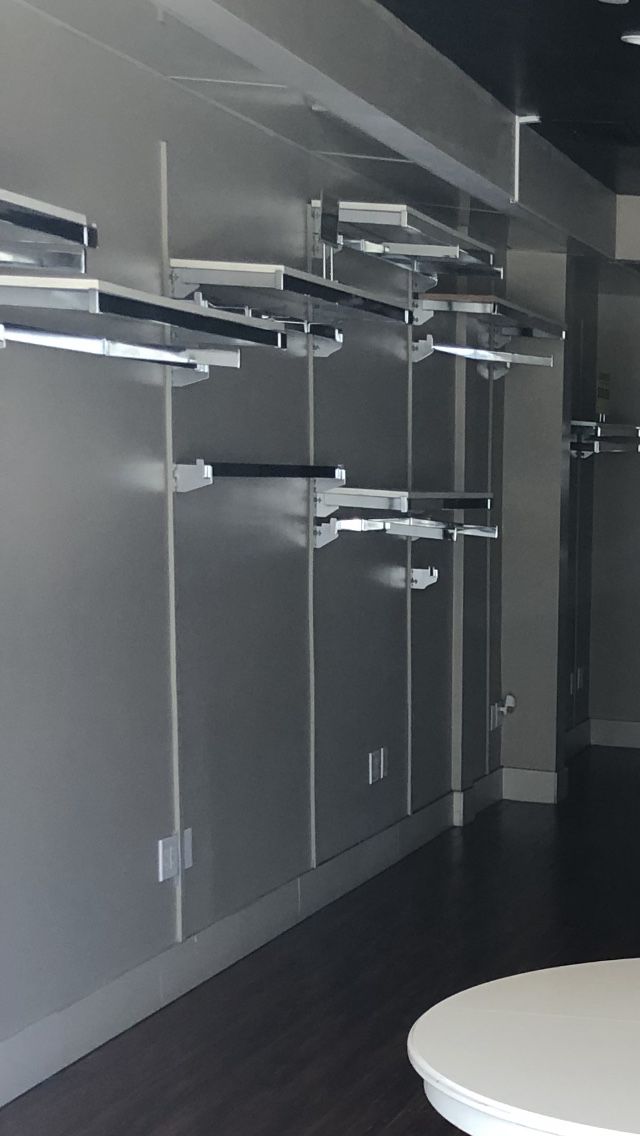 Steel shelving system for retail or home