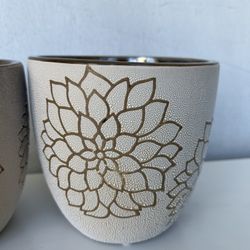 Ceramic Pot For Plants - Set Of 2