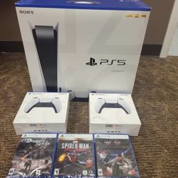 Brand New Console Disc Version 3 Game + 2 Controller Bundle 