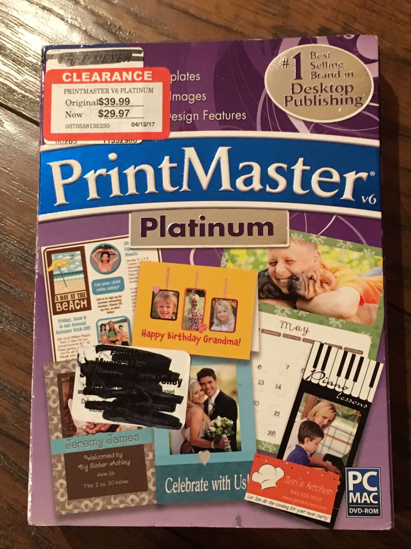 Print Master software program