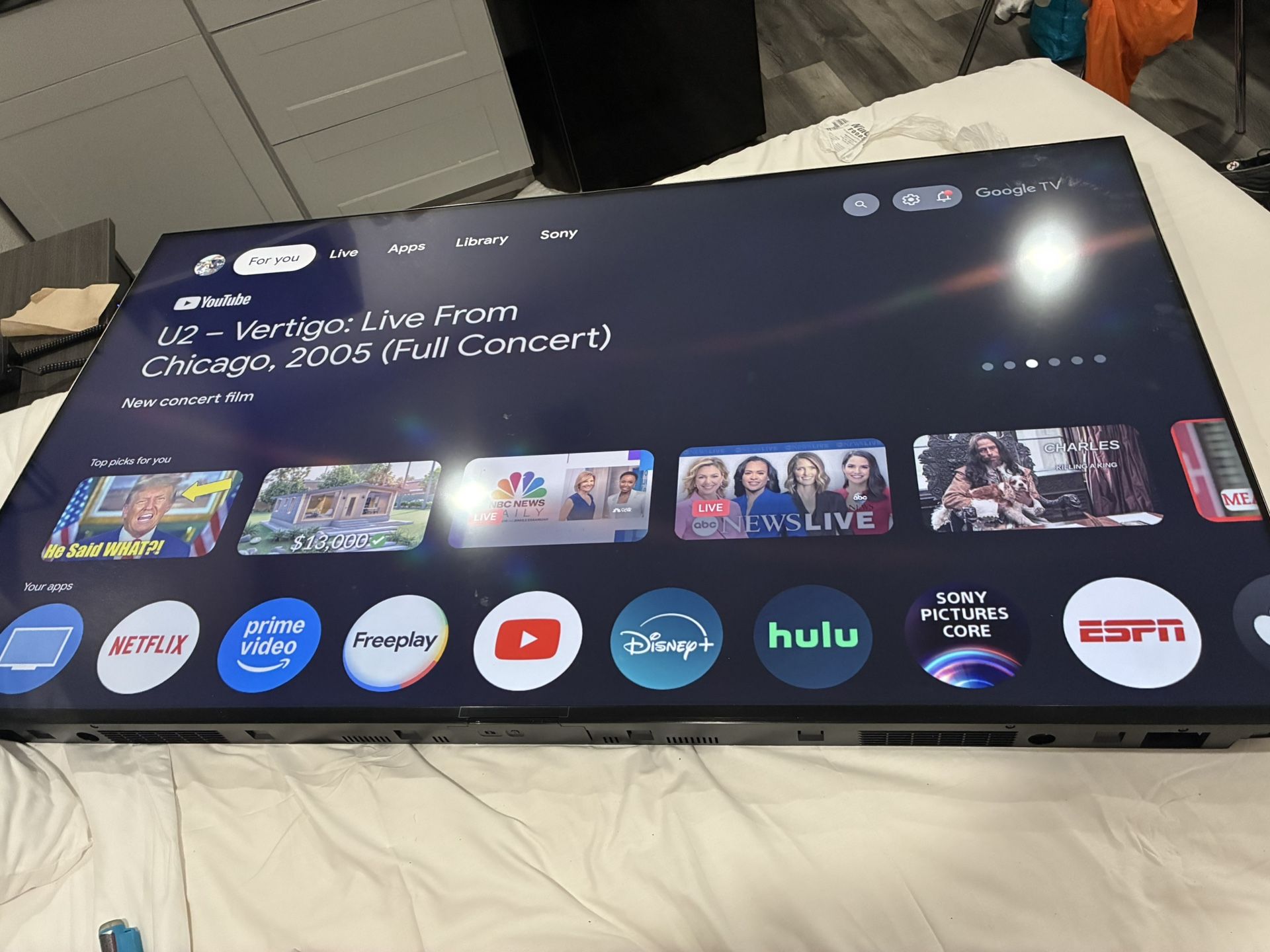 75 Inch Sony BRAVIA 5 Mini LED 4K Smart Google TV.