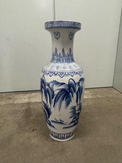 Blue & White ceramic vase