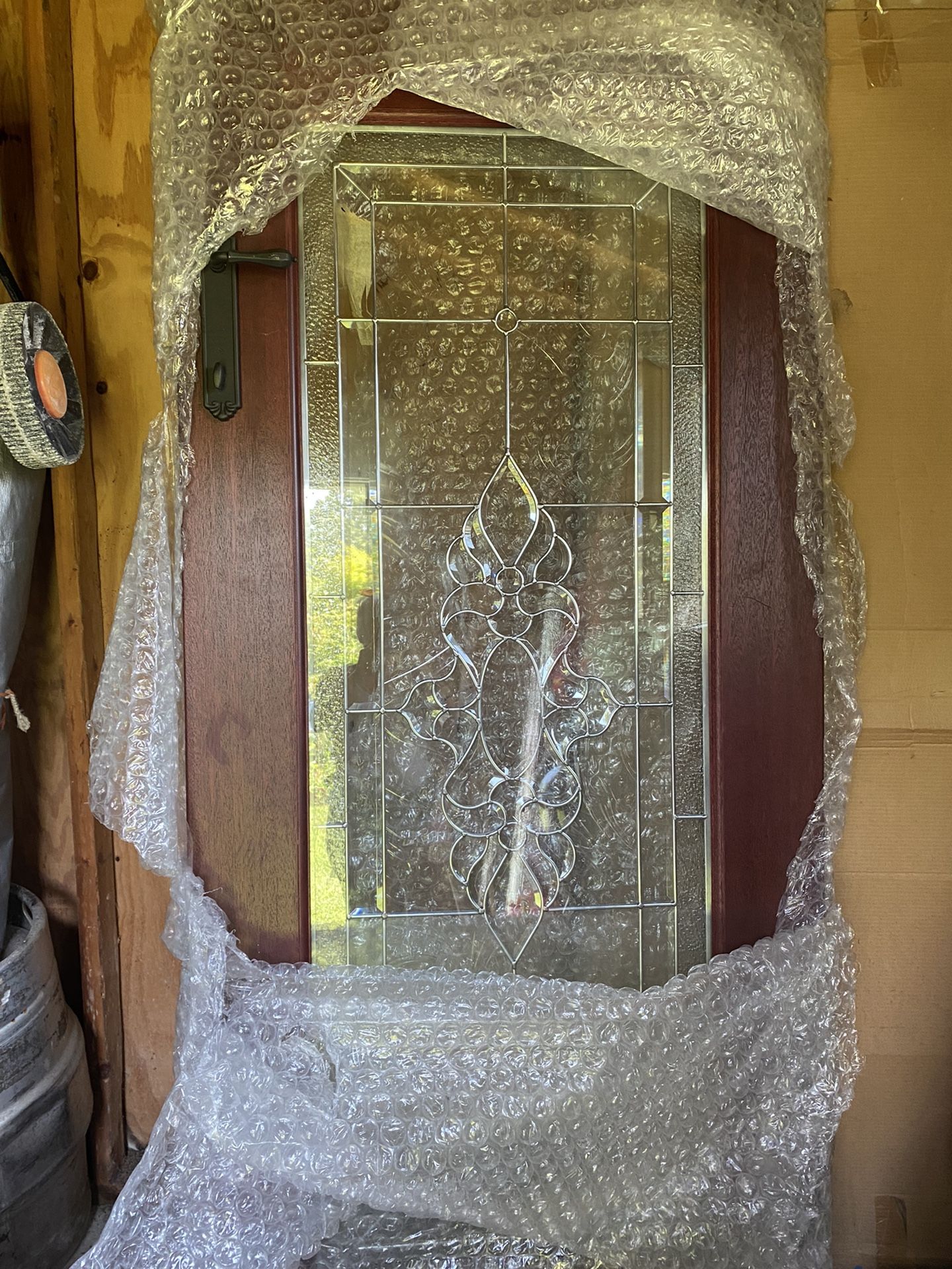 Cherry Wood Door With Handle 