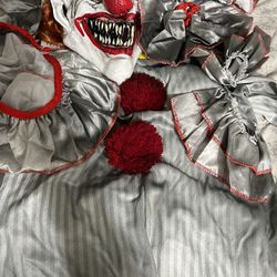 Halloween Costume Twisted Clown Jumpsuit 