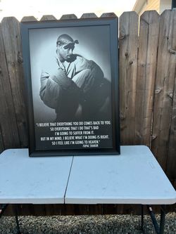 Tupac Shakur Framed Quote Poster, Cheech and Chong , and Easy-E
