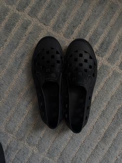 Black Perforated Slip-On Vans