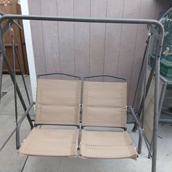 Patio swing.