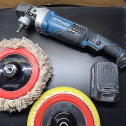 Hercules Brushless Cordless Rotary Polisher with Battery and Pads